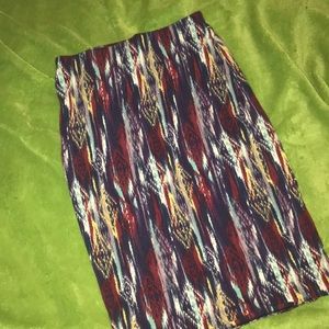 Aztec Print Skirt